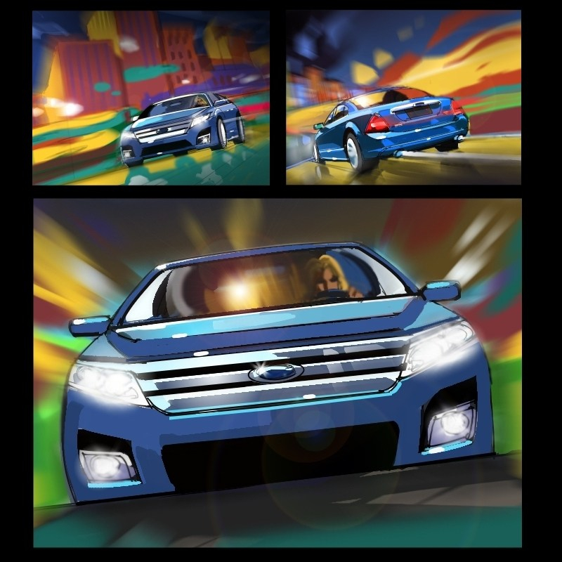 Ford hybrid, storyboard, storyboard