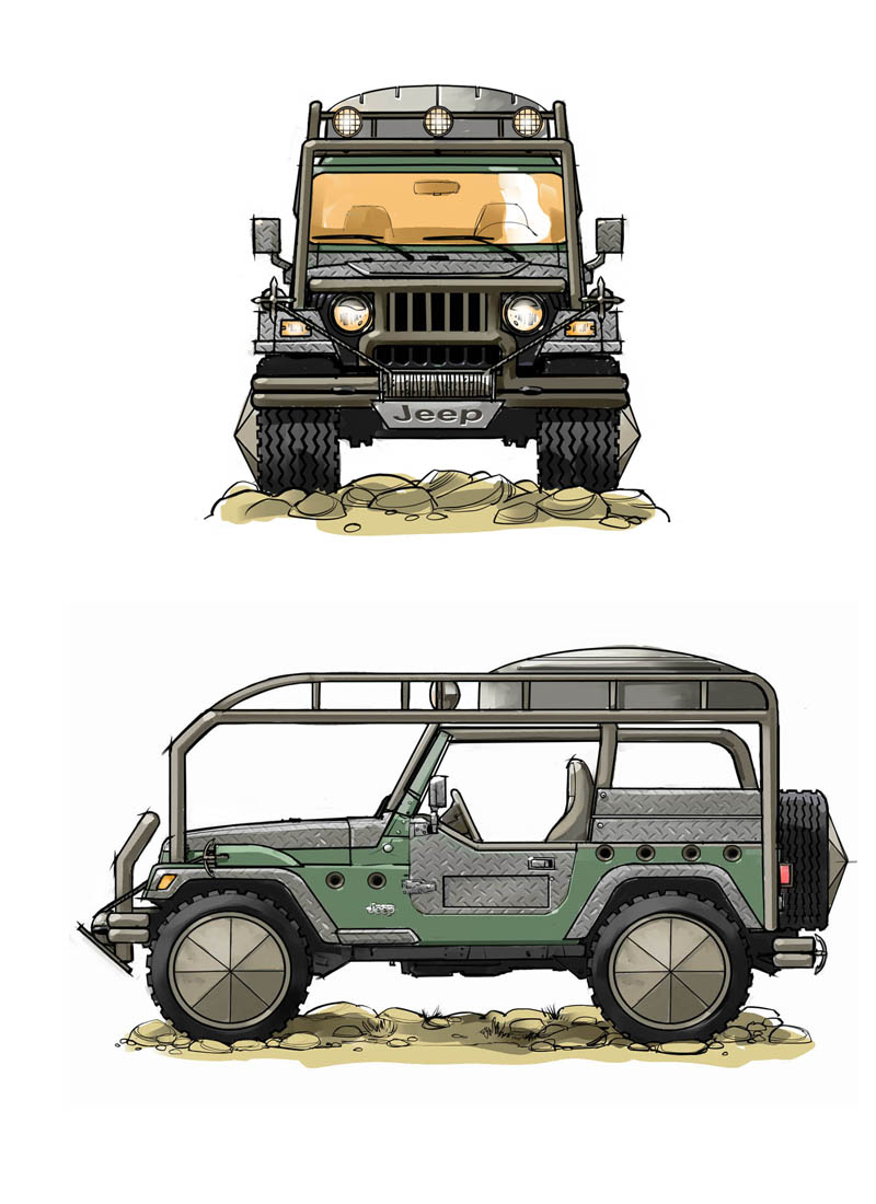 Jeep, outback, concept, back road